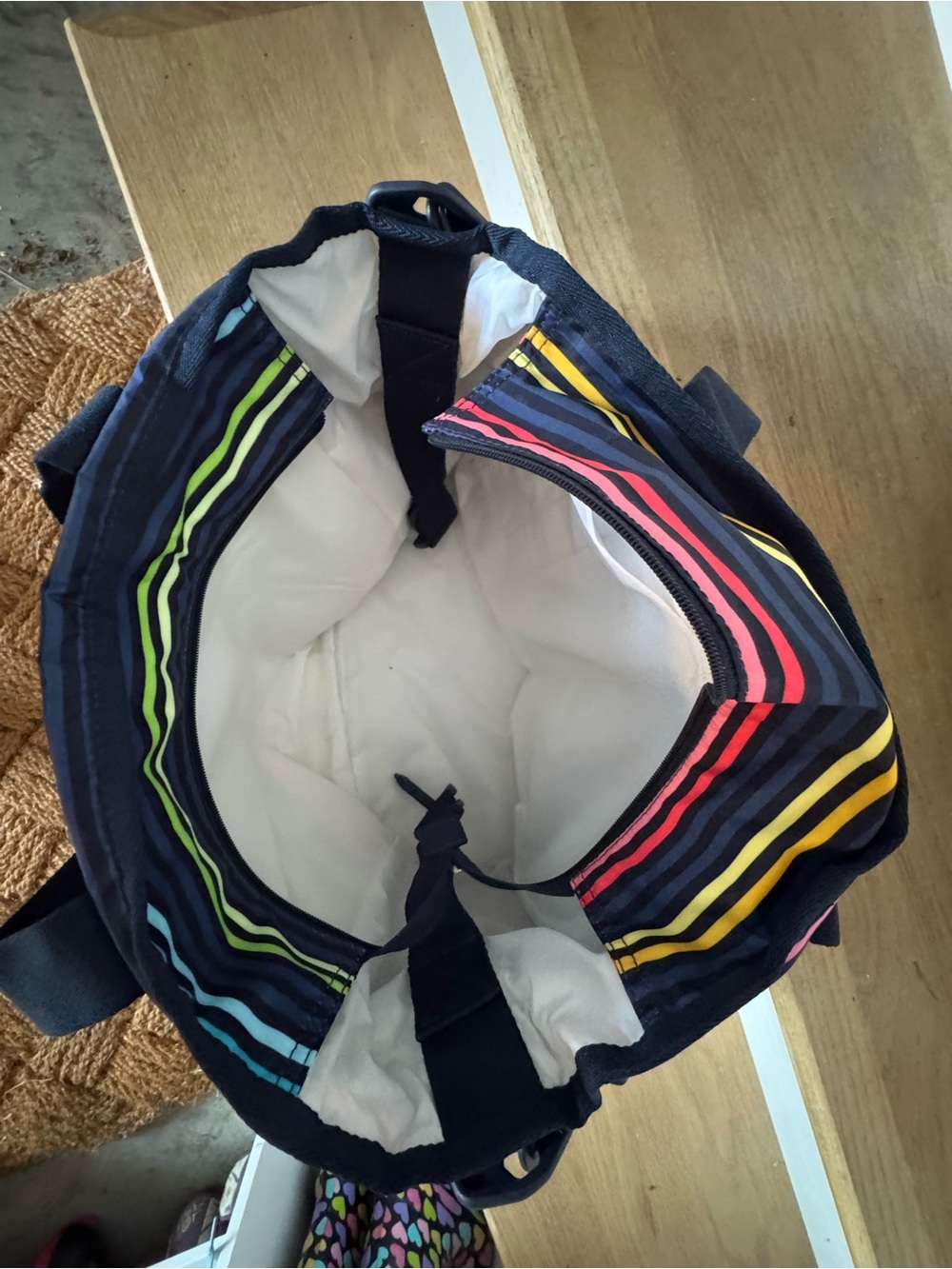 LeSportsac Striped Multicolor Baby Bag - Picture 2 of 4